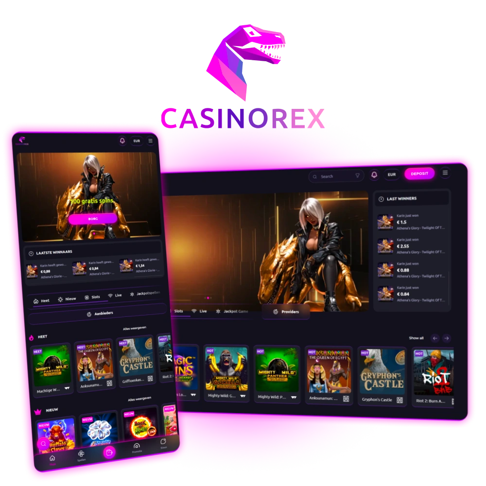 Start bij CasinoRex en ontvang een royale welkomstbonus terwijl u duizenden spellen verkent.