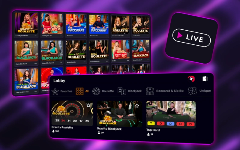 Start live spil på CasinoRex og mærk spændingen fra ægte dealere.