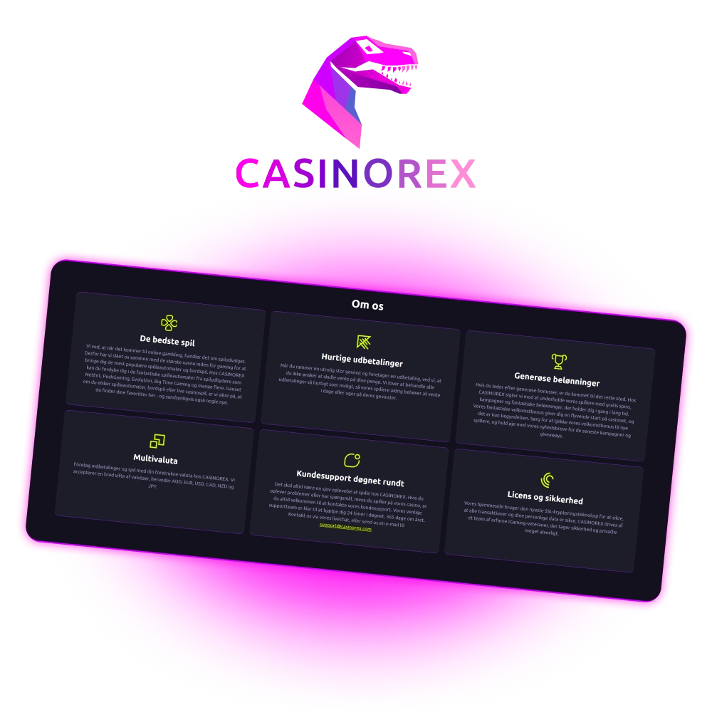 Oplev CasinoRex og få adgang til tusindvis af spillemaskiner samt attraktive bonusser.