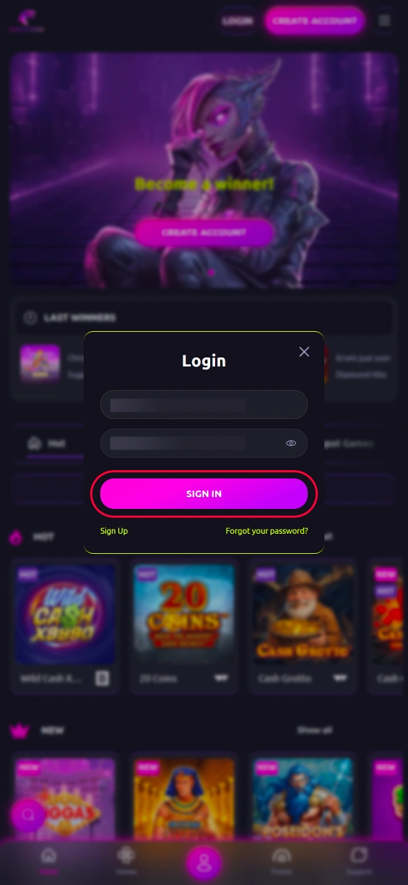 Log in to your CasinoRex account and unlock secure access to deposits withdrawals and all payment features in just a few clicks.