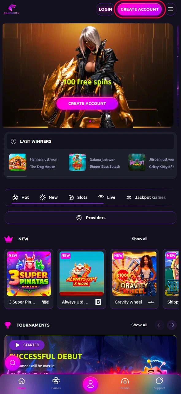 Begin registration at CasinoRex today and get ready to activate your account for thrilling games and powerful welcome rewards.