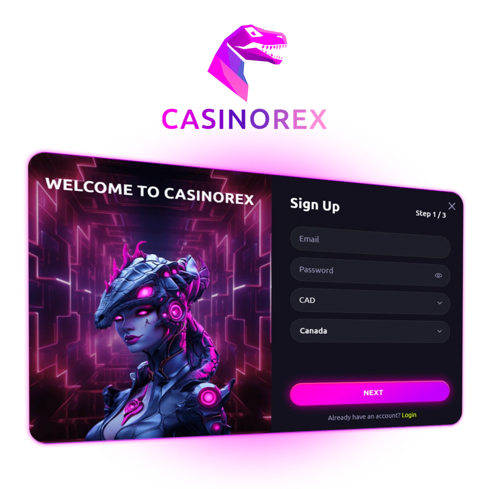 Create your CasinoRex account and claim an exciting bonus offer that enhances your gameplay and extends your sessions.
