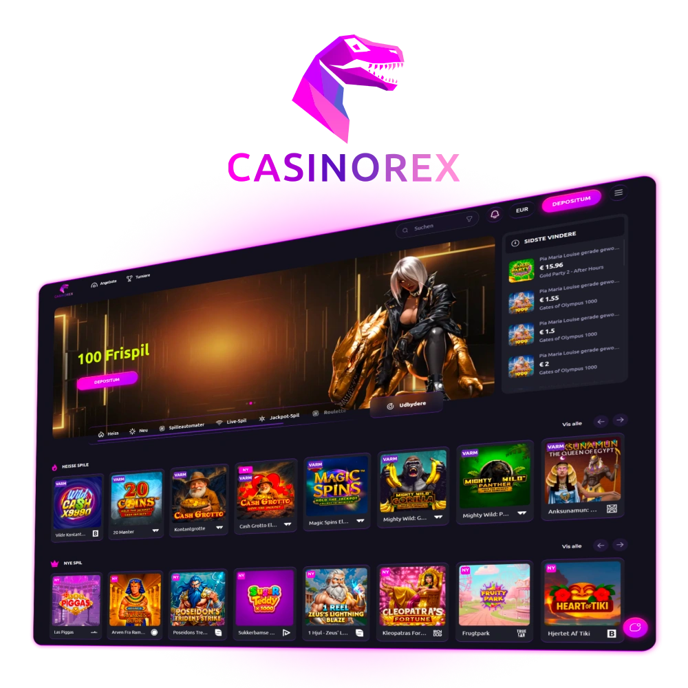 Spielen Sie bei CasinoRex Deutschland legal online und profitieren Sie von großzügigen Bonusangeboten.