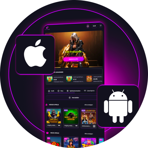 Holen Sie sich die CasinoRex App und erleben Sie reibungsloses mobiles Casinoerlebnis jederzeit.